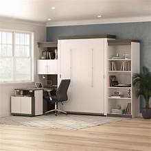 Wall Murphy Bed with Desk and Storage